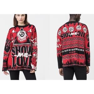 Cheap Monday Unisex‎ Medium Stranger Than Fiction Knit Show Me Love Sweater
